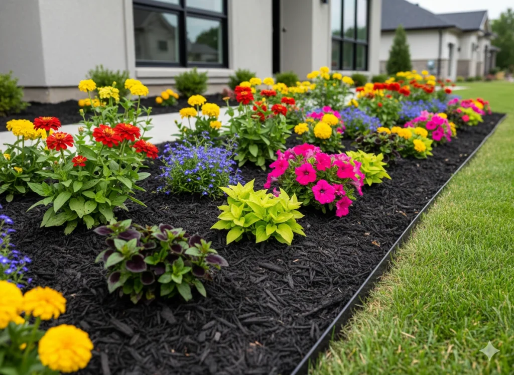 Mulch Contrast Beds