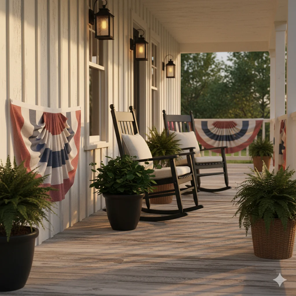 Muted Bunting Rails