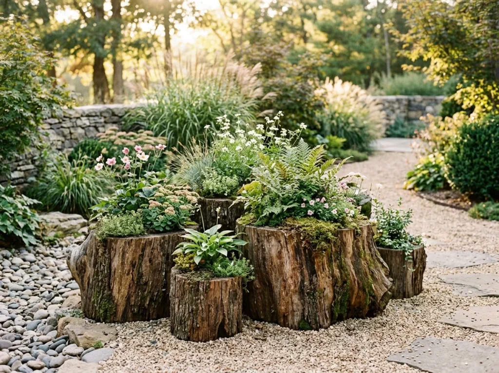Natural Stump Planters