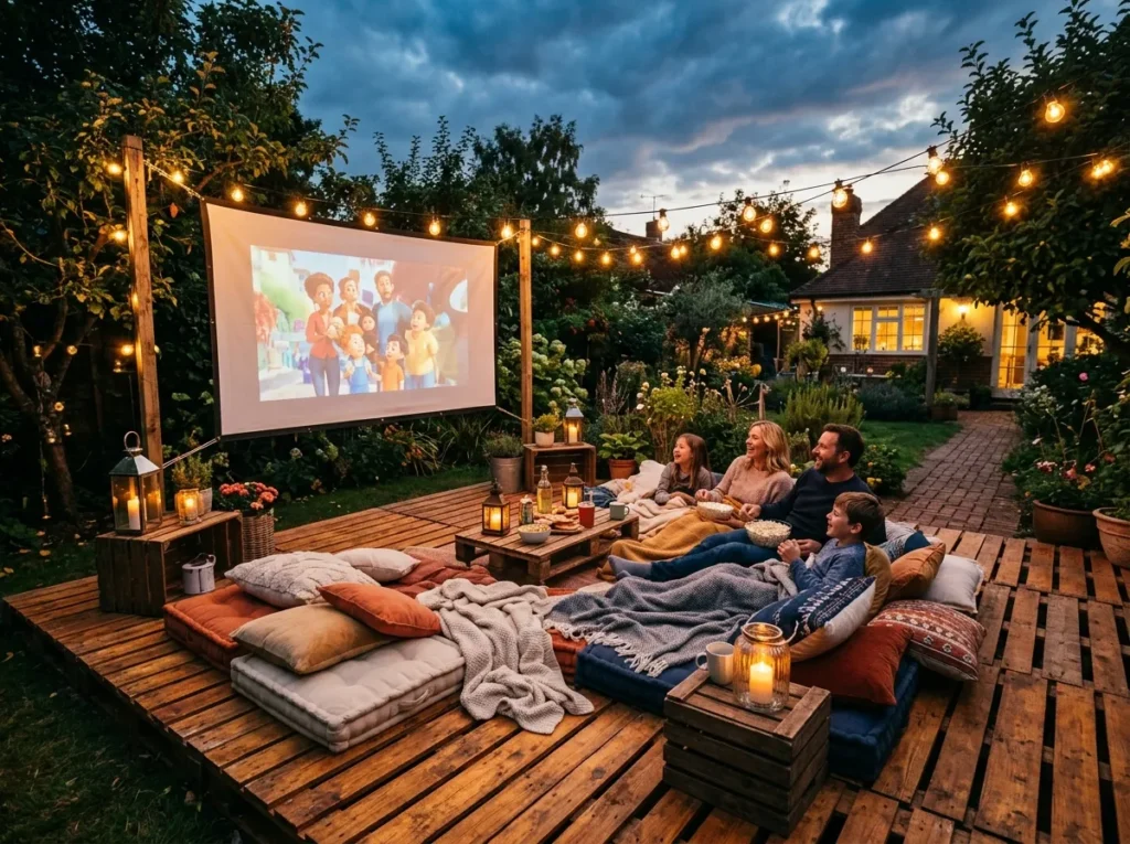 Outdoor Movie Deck