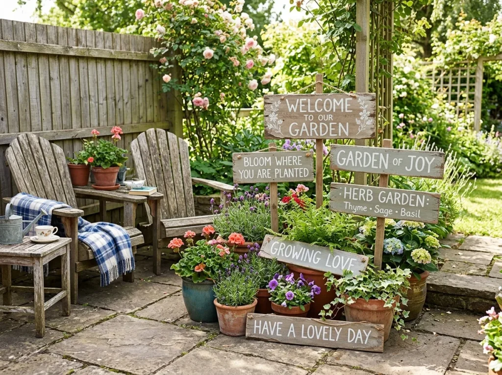 Painted Garden Signs