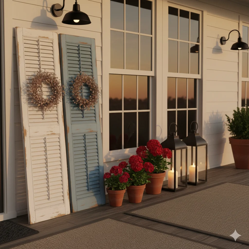Patriotic Window Shutters