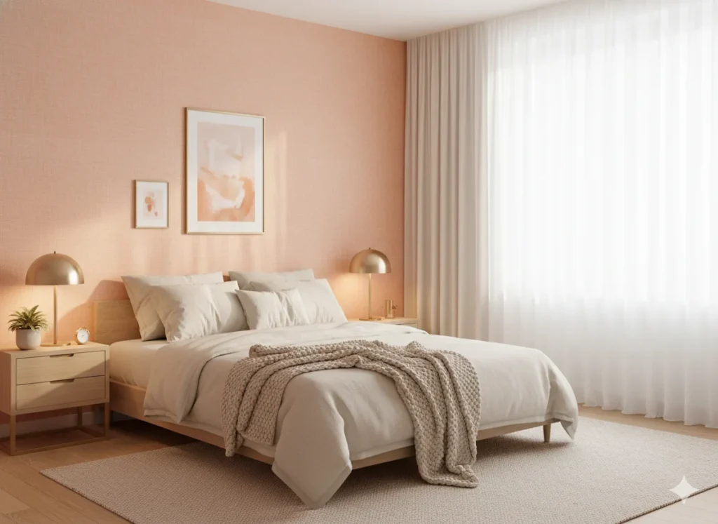 Peachy Coral Walls