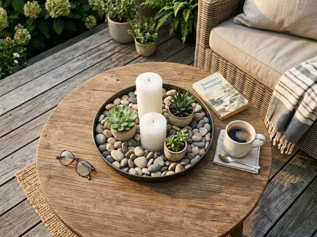 Pebble Candle Tray