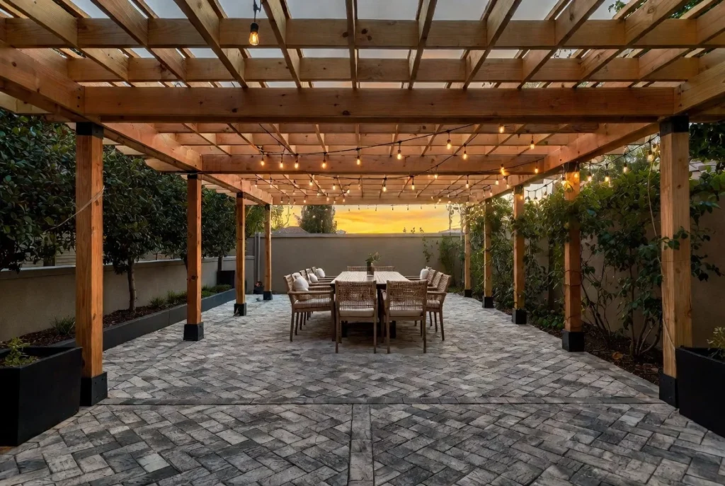 Pergola Dining Zone