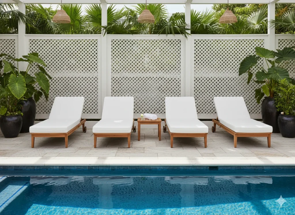 Poolside Privacy Panels