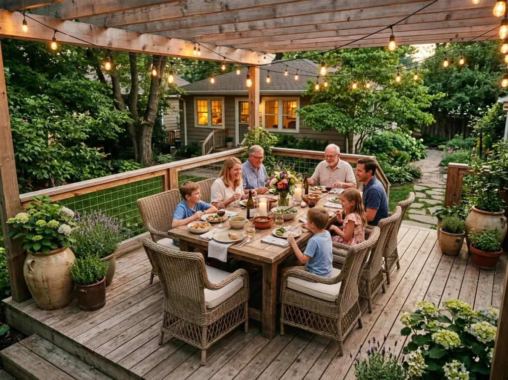 Raised Dining Platform