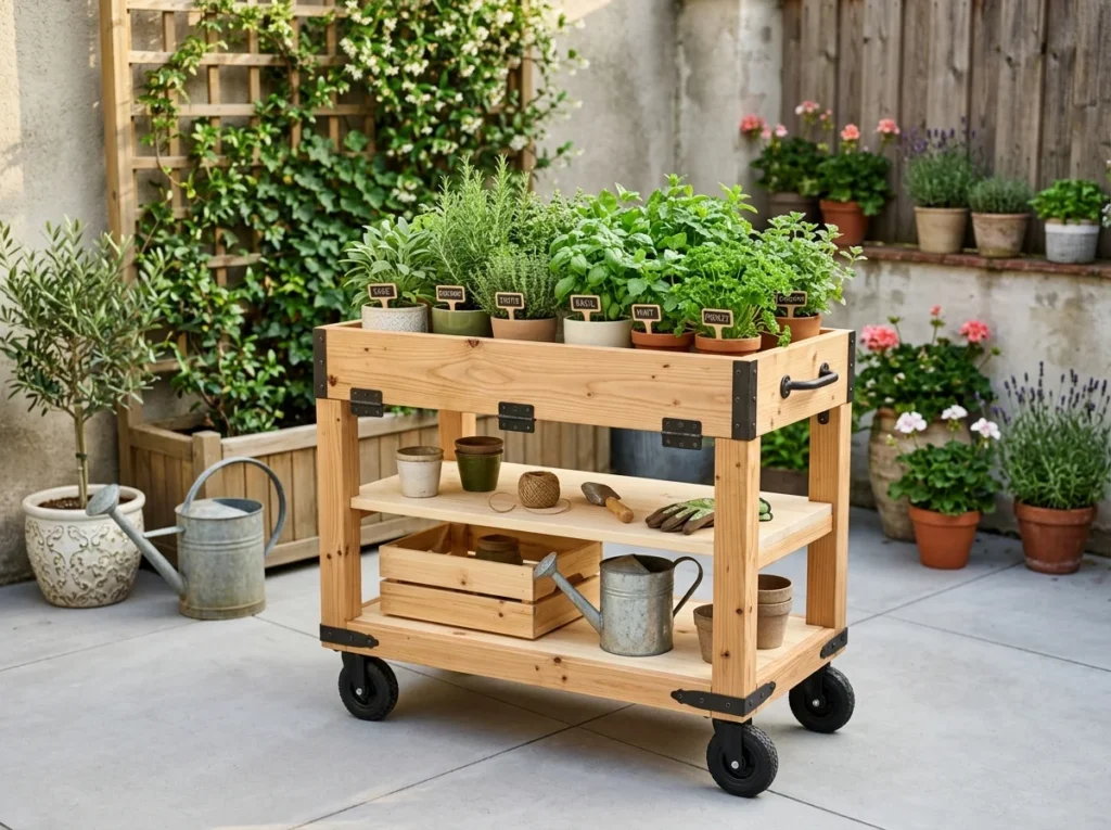 Rolling Herb Carts