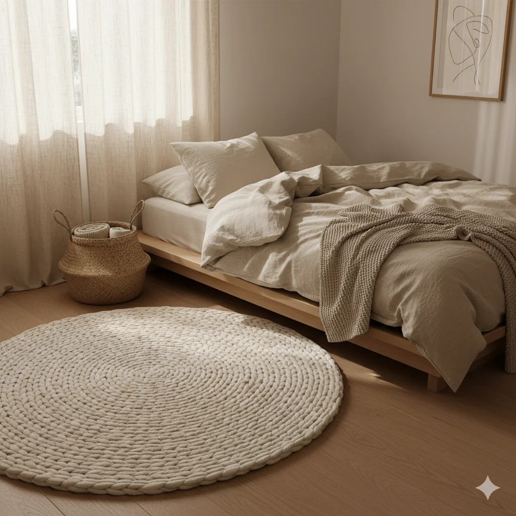 Round Knit Rug