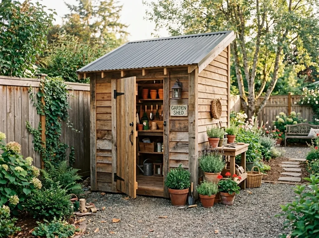 Rustic Corner Shed