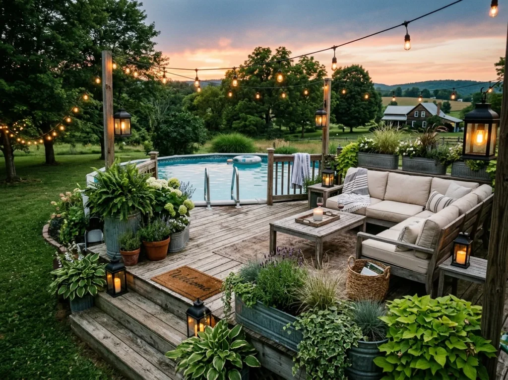 Rustic Farmhouse Pool