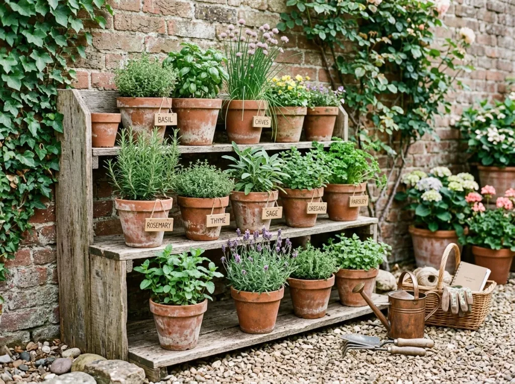 Rustic Herb Shelf