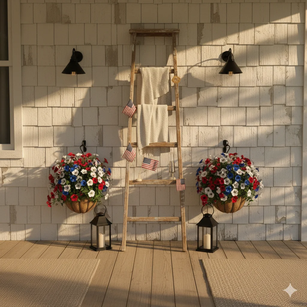 Rustic Ladder Displays