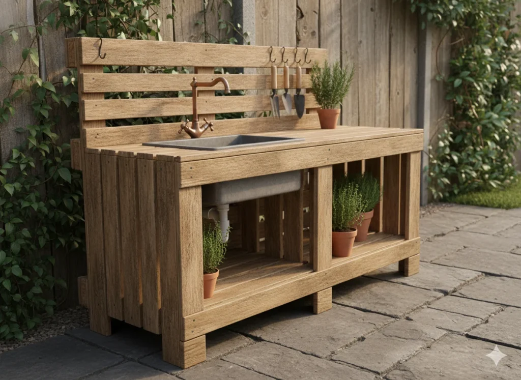 Rustic Sink Station