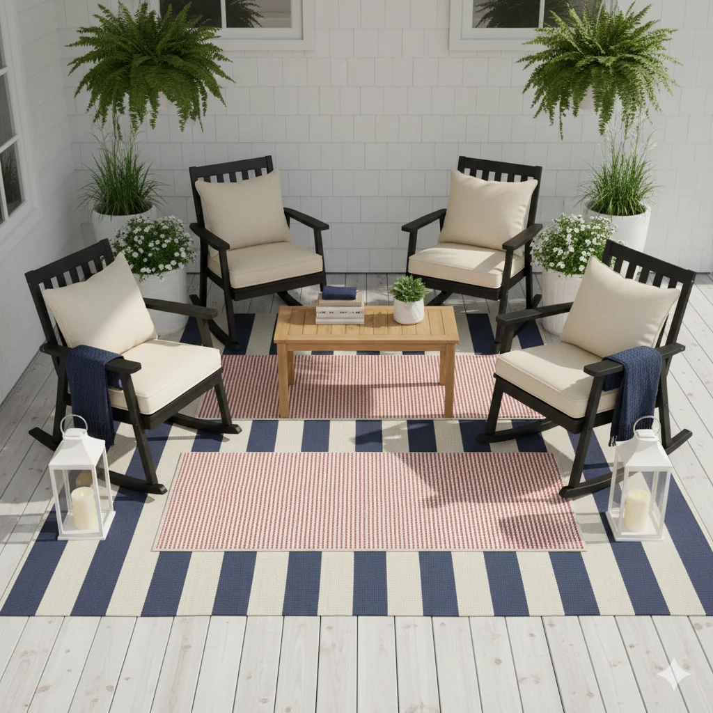 Striped Rug Layers