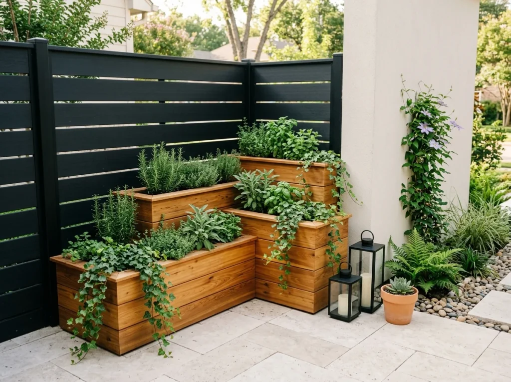 Tiered Cedar Boxes