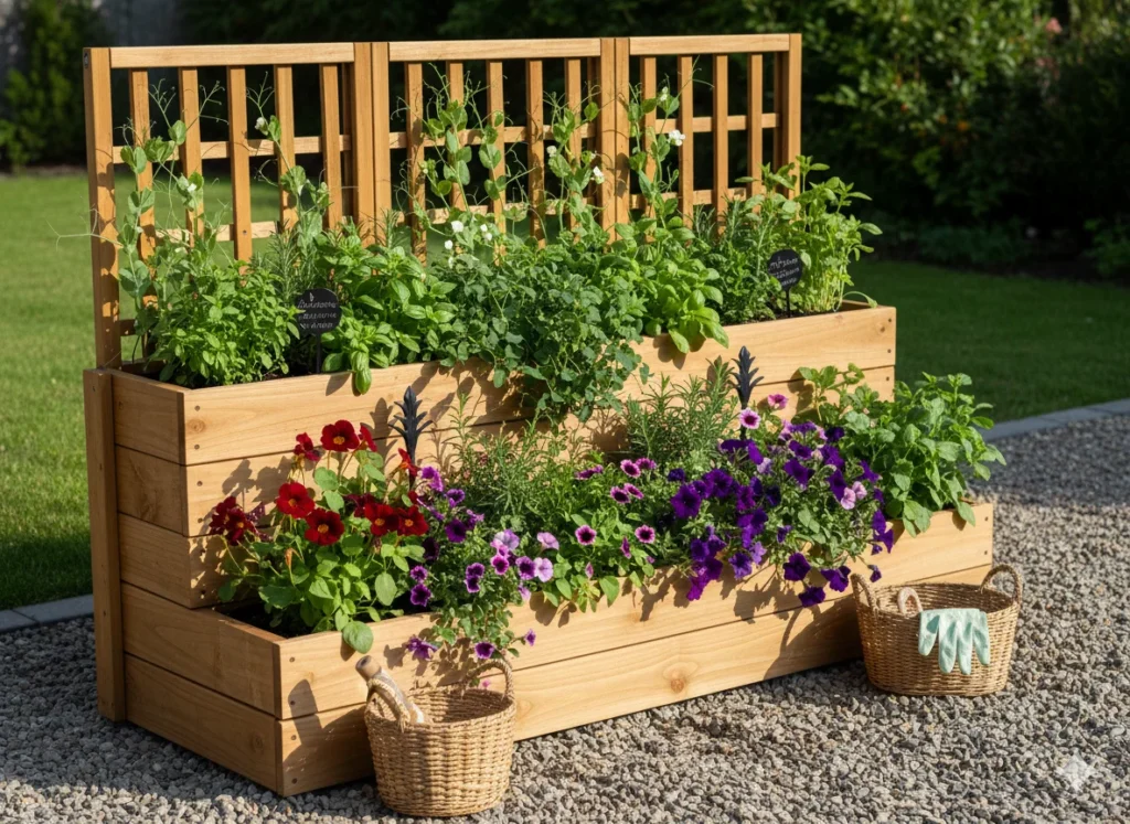 Tiered Planter Trellis