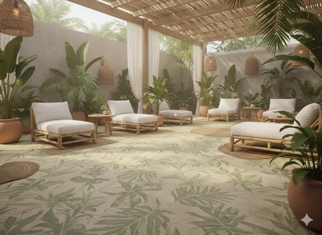 Tropical Palm Motifs