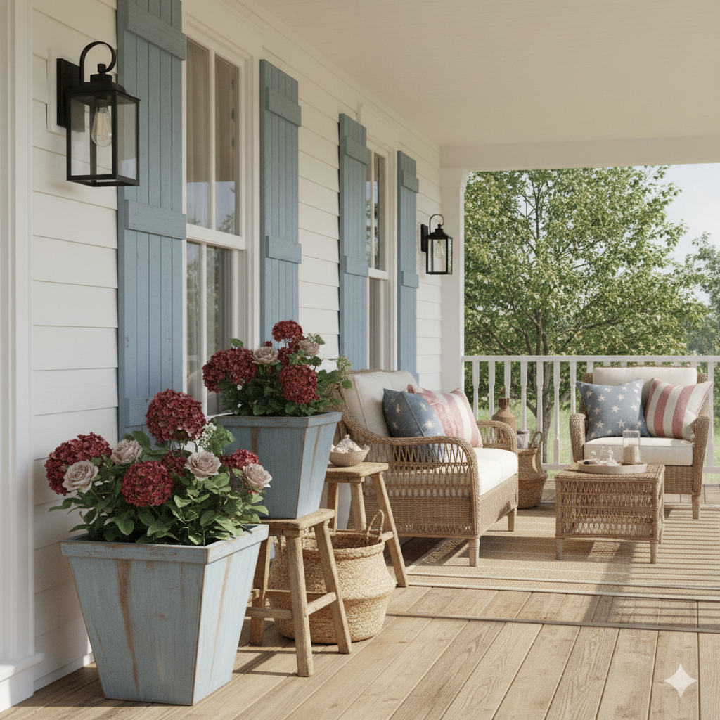 Weathered Blue Accents