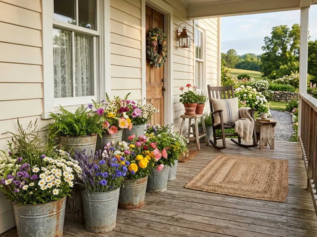 Wildflower Porch Buckets
