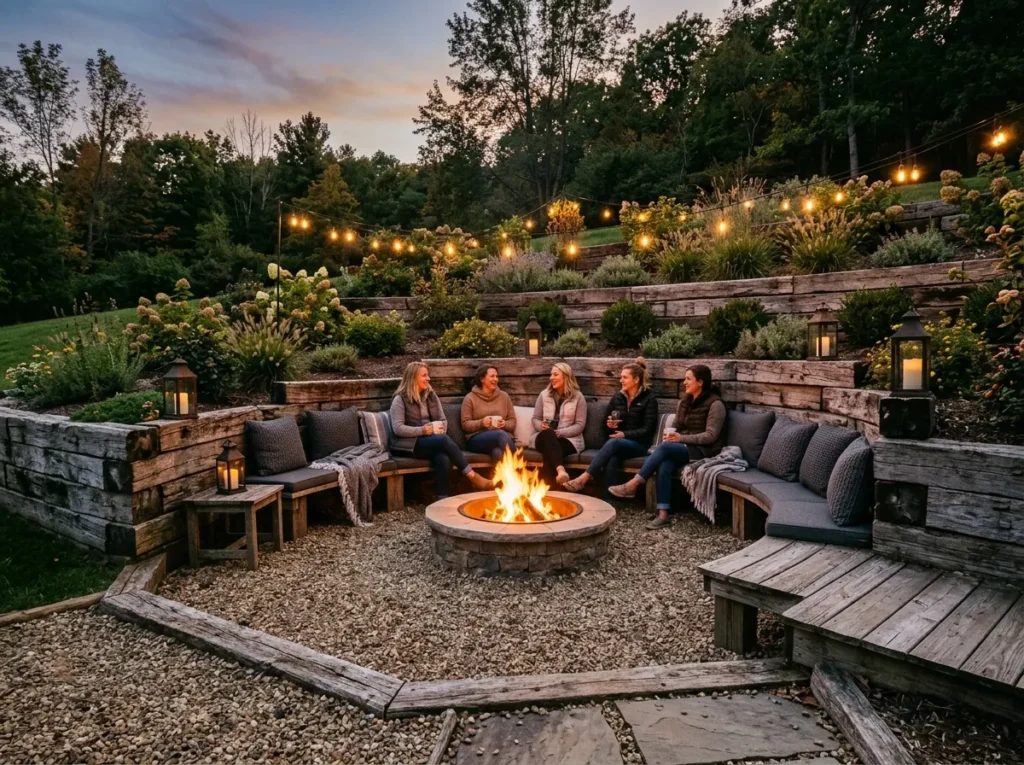 Fire Pit Border