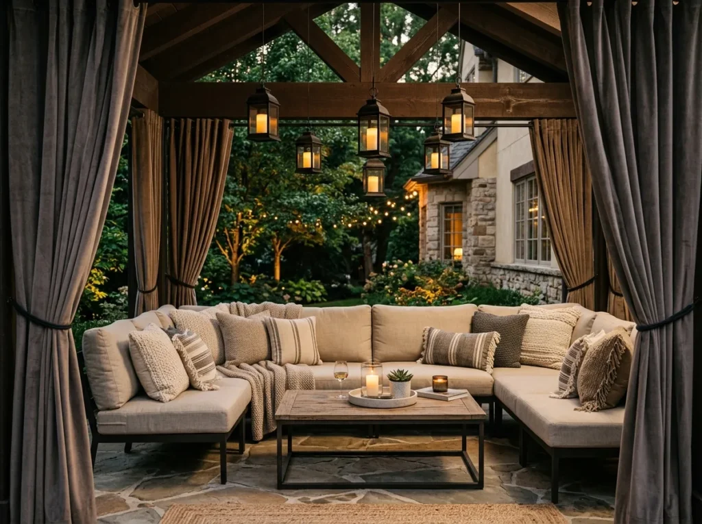 Outdoor Velvet Drapes