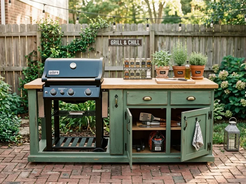 Painted Cabinet Station