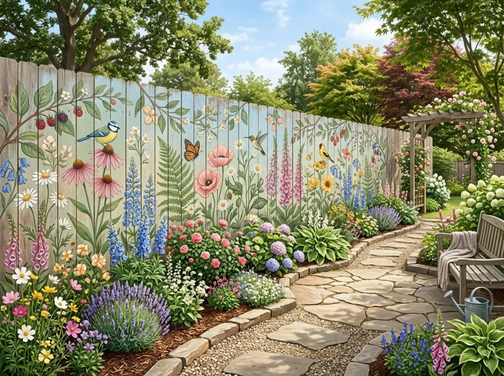 Painted Garden Mural