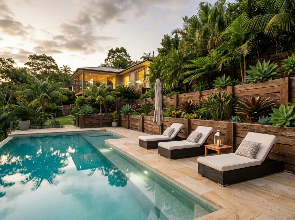 Poolside Timber Levels