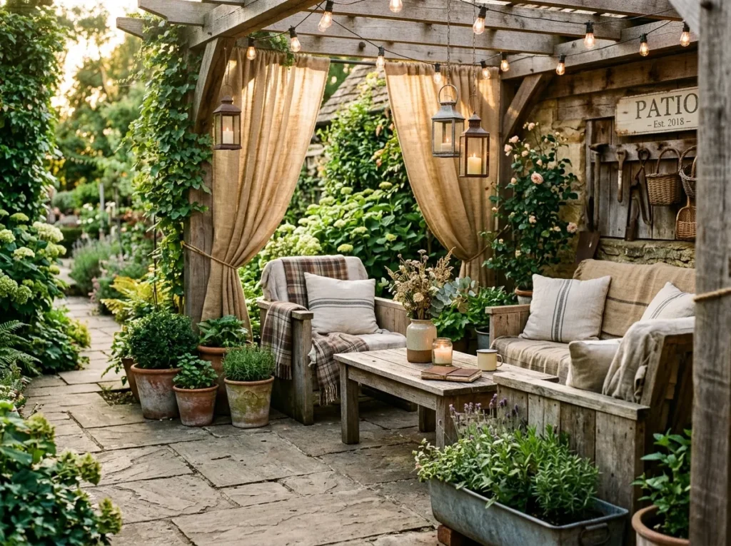 Rustic Burlap Panels