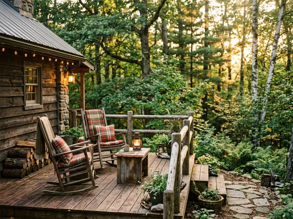 Rustic Cabin Deck