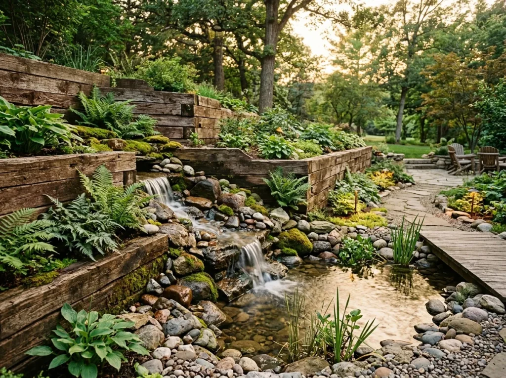 Waterfall Garden Wall