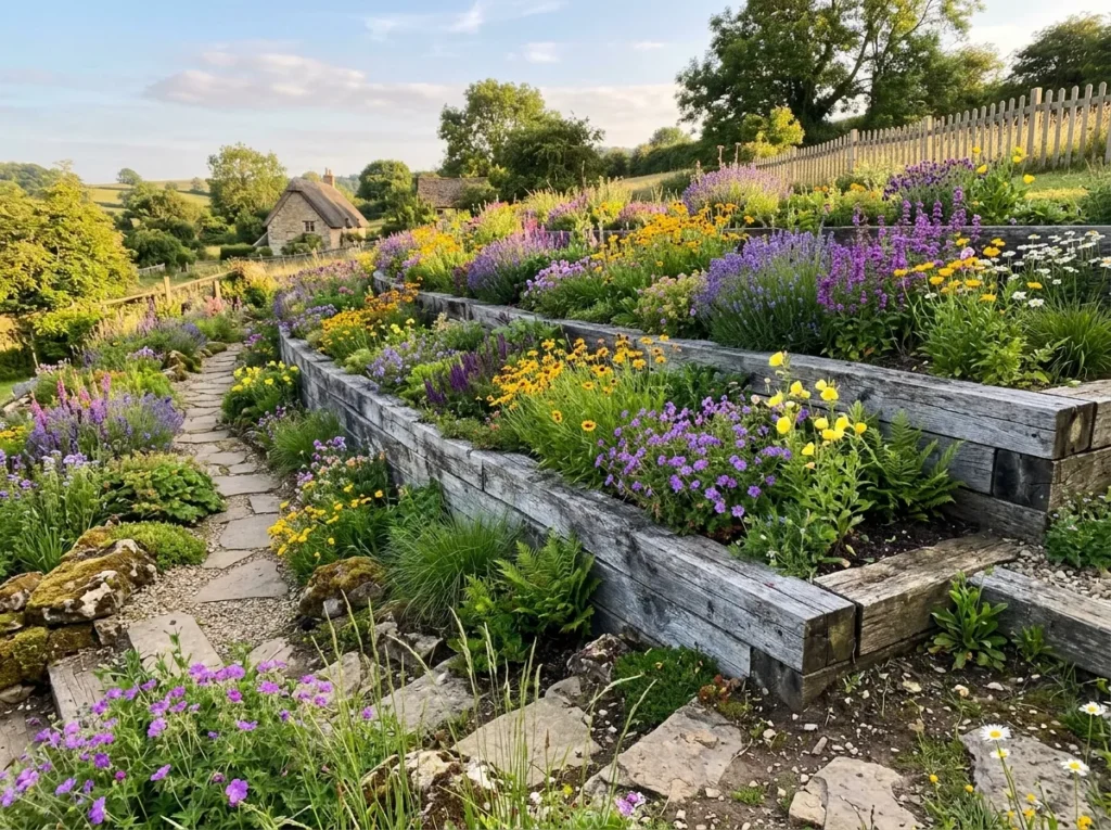 Wildflower Slope Walls