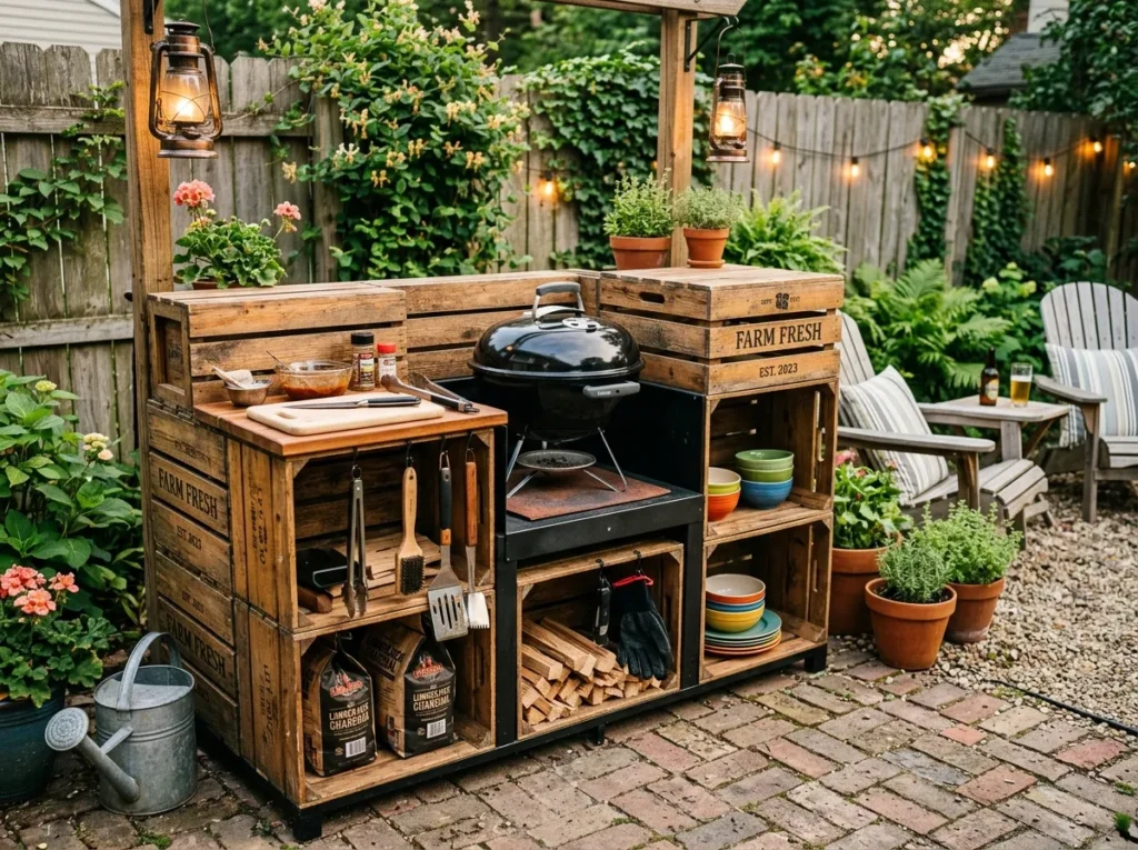 Wood Crate Counter