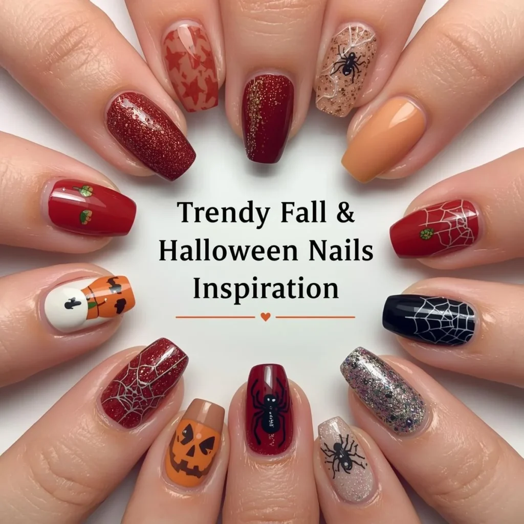 11 Trendy Fall & Halloween Nails Inspiration