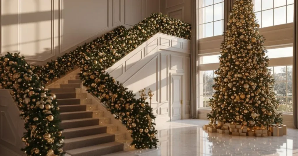 18 Stunning Christmas Garland Staircase