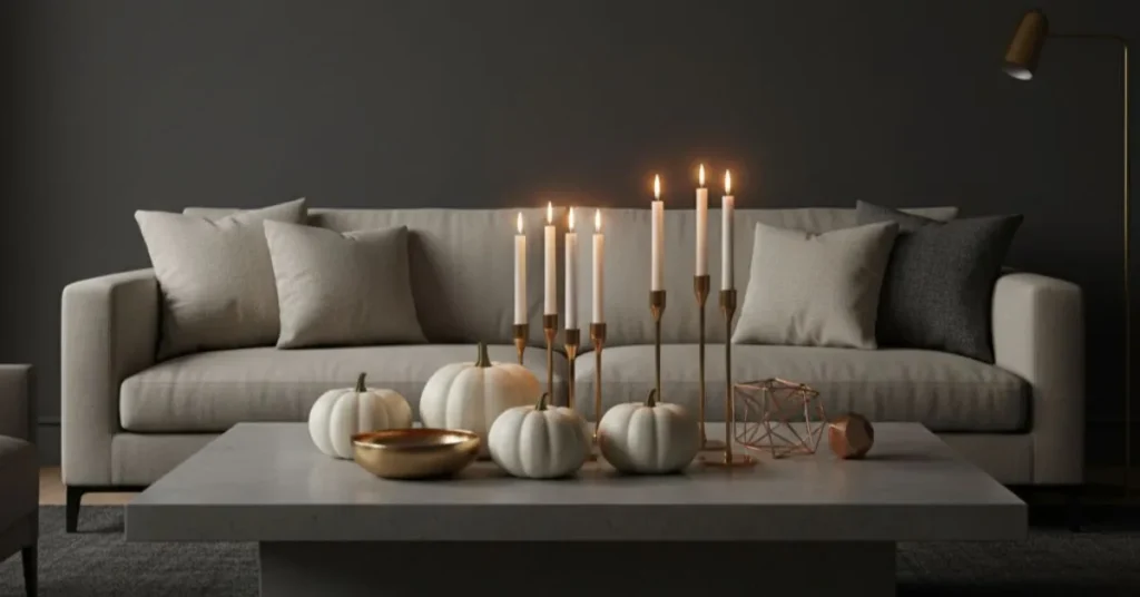 10 Fall Seasonal Décor Ideas with Pumpkins & Neutral Tones