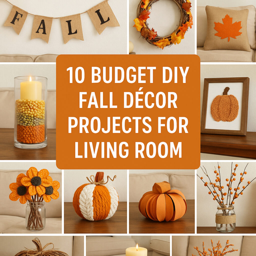 10 Budget DIY Fall Décor Projects for Living Room
