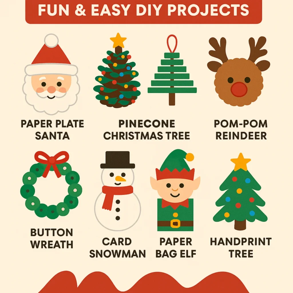 8 Christmas Kids Crafts for Busy Moms | Fun & Easy DIY Projects