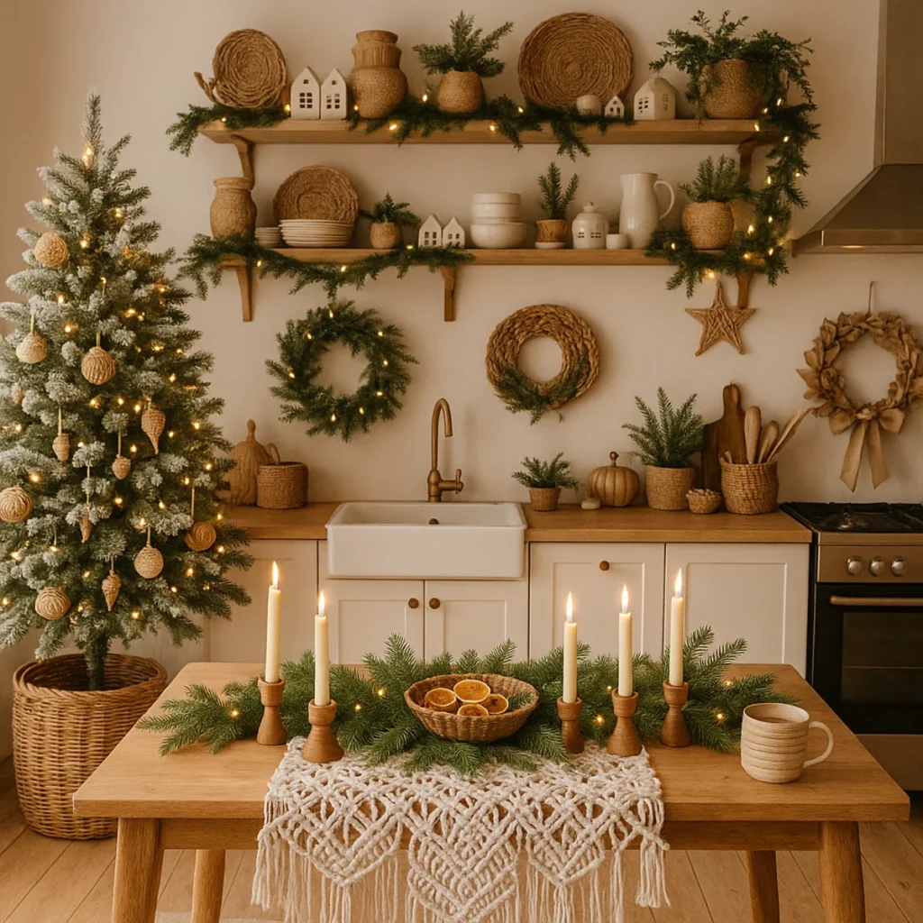 10 Boho Chic Christmas Kitchen Ideas to Try
