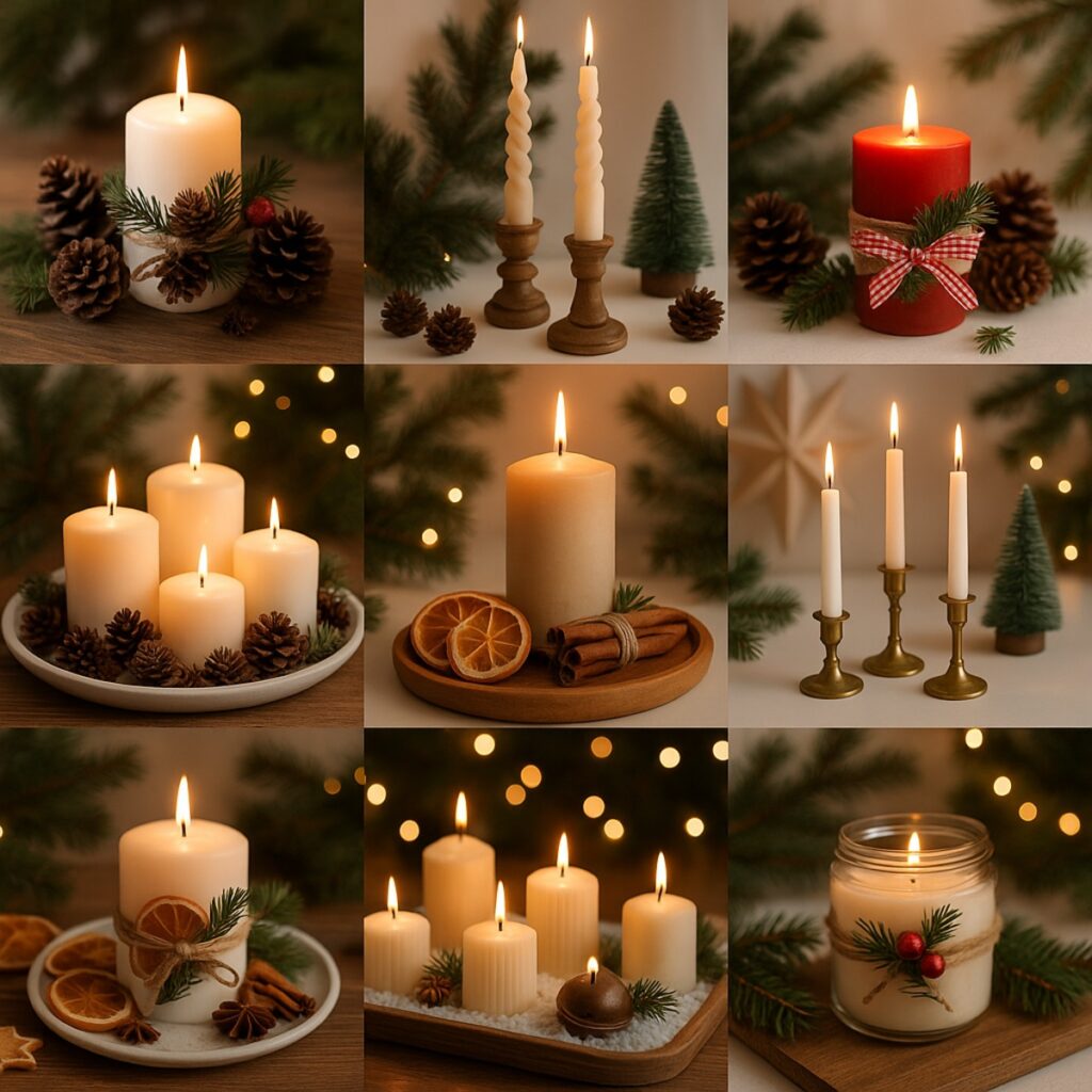 9 Aesthetic Christmas Candles Home Decor Ideas