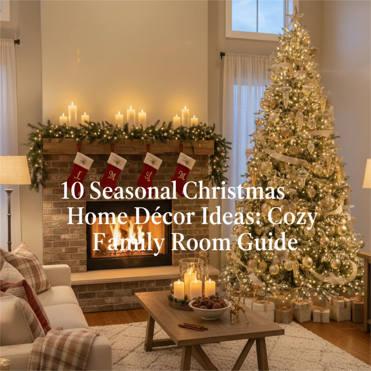 Cozy Christmas Home Décor Ideas for a Warm Family Room