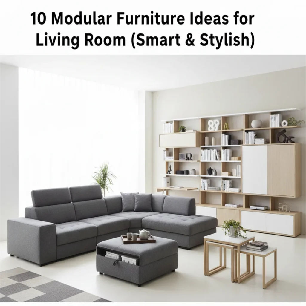 10 Modular Furniture Ideas for Living Room (Smart & Stylish)