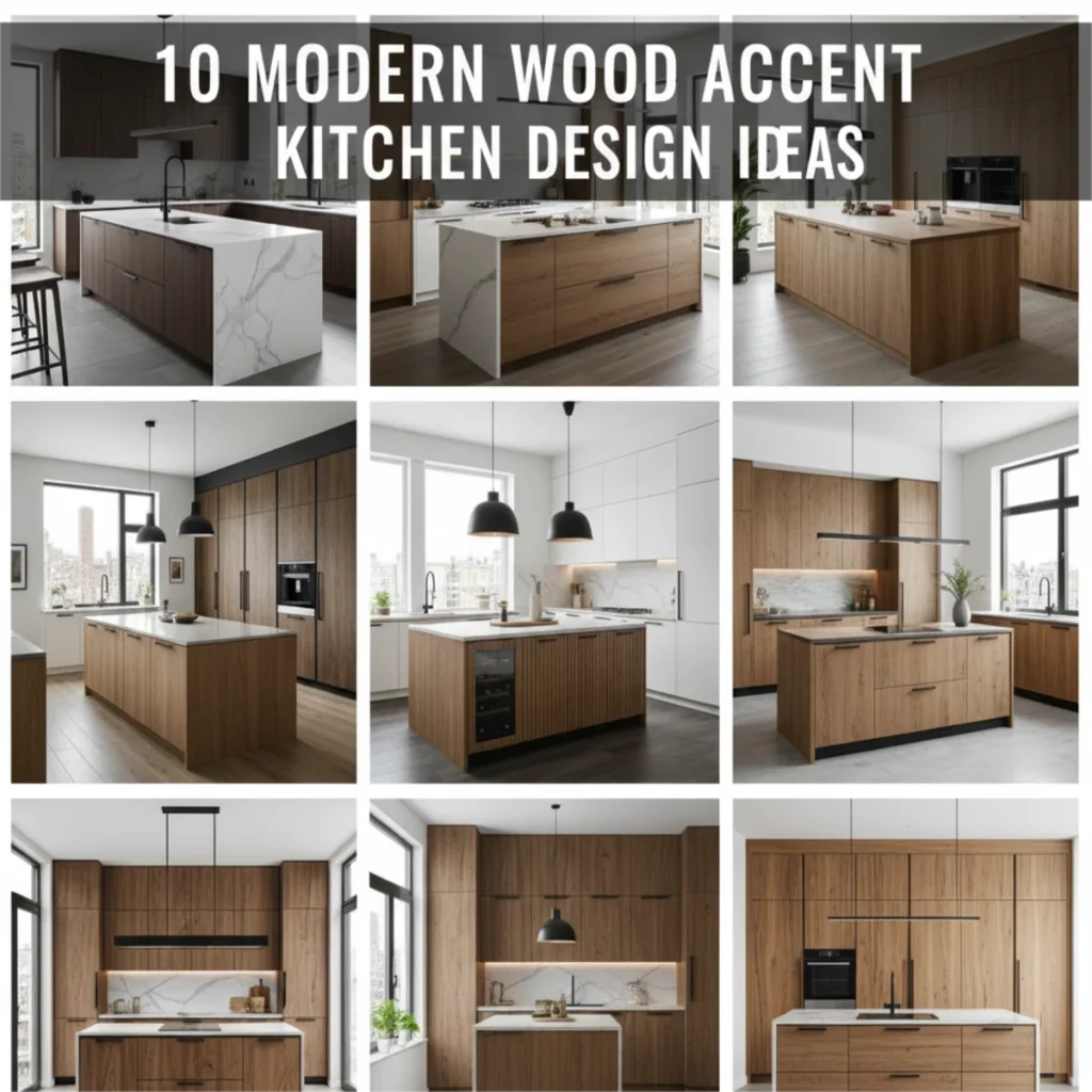 10 Modern Wood Accent Kitchen Design Ideas
