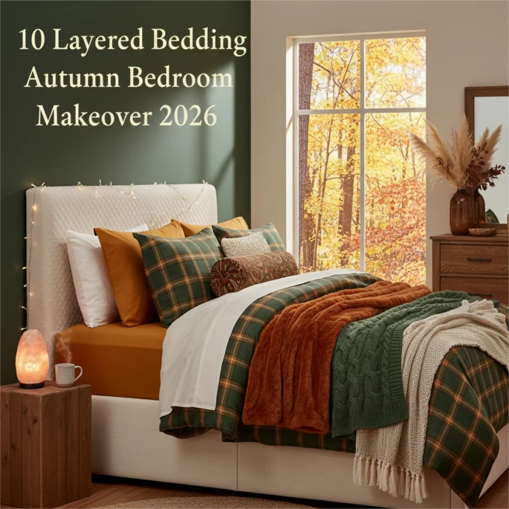 10 Layered Bedding Autumn Bedroom Makeover 2026