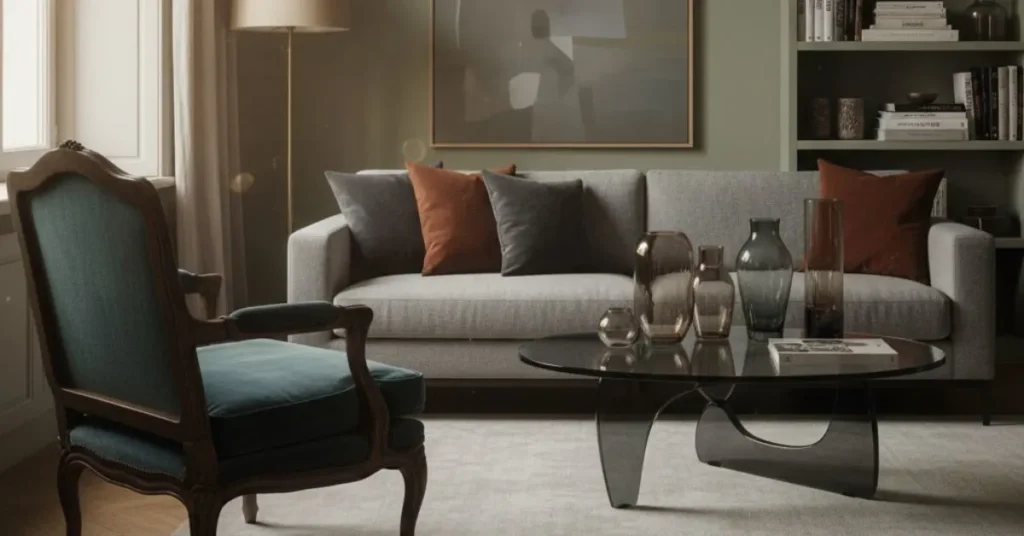 Vintage Meets Modern Living Room