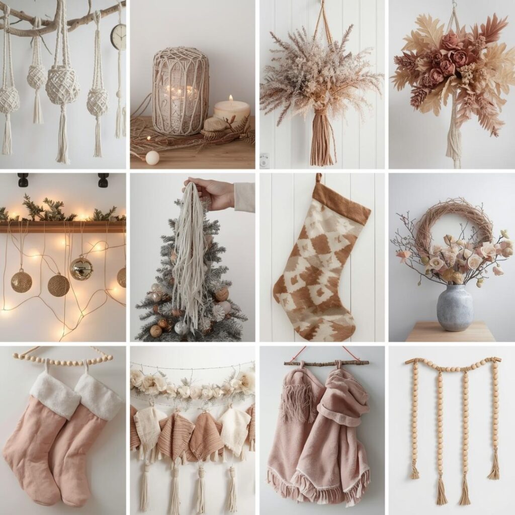 12 Dreamy Boho Christmas Decorations