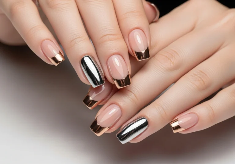 Chrome French Tips