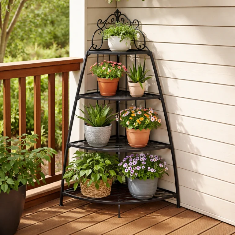 Corner Plant Stands Maximizing Tight Spaces outdoor plant stands