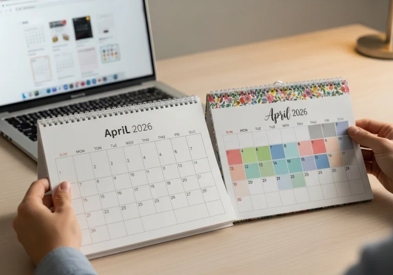 How to Select the Perfect Template for Your Needs April 2026 Calendar